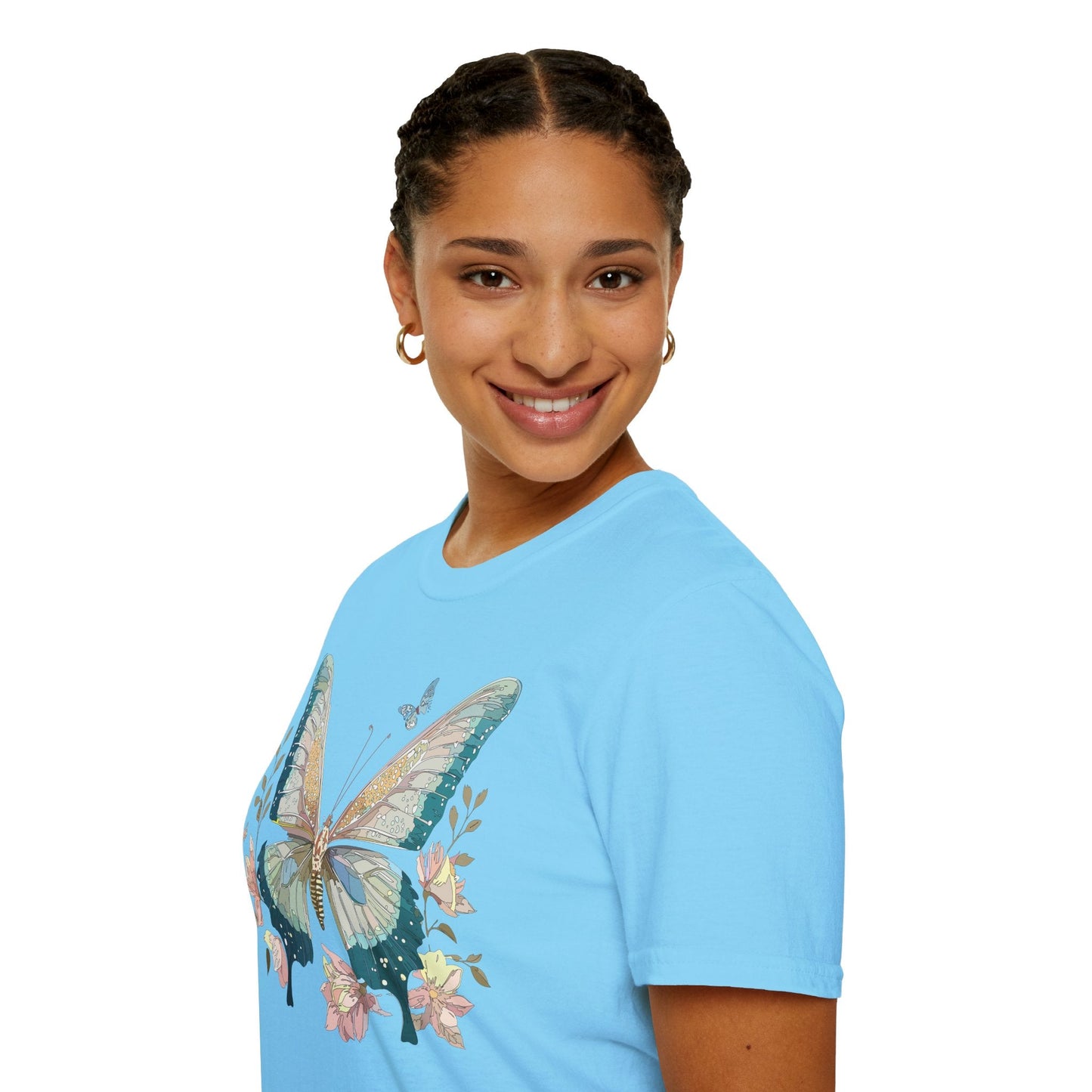 Butterfly T Shirt Unisex Softstyle Short Sleeve Gildan 64000 Monarch Inspired Shirt
