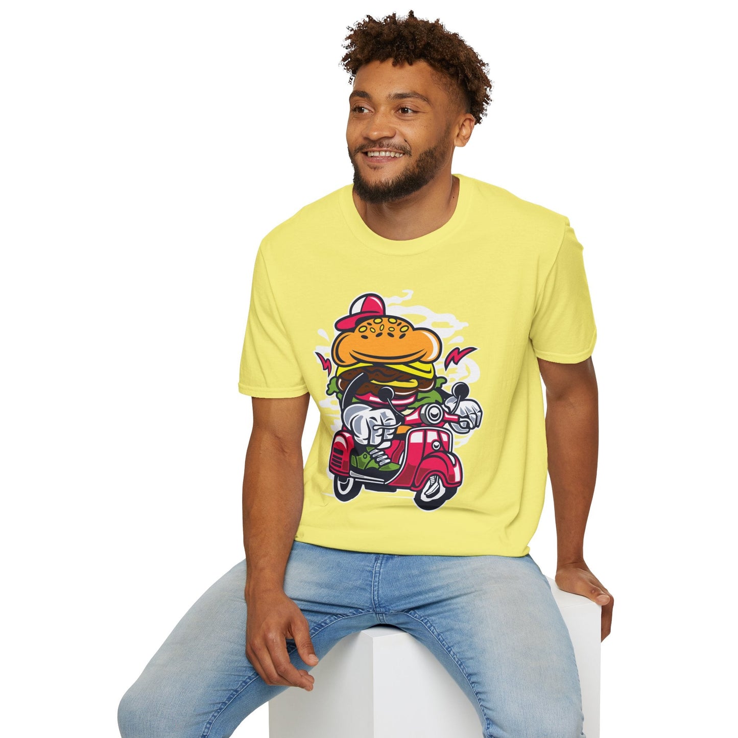 Cartoon T Shirt Animation Tee Funny Unisex Softstyle Gildan 64000 100 Percent Ring Spun Cotton