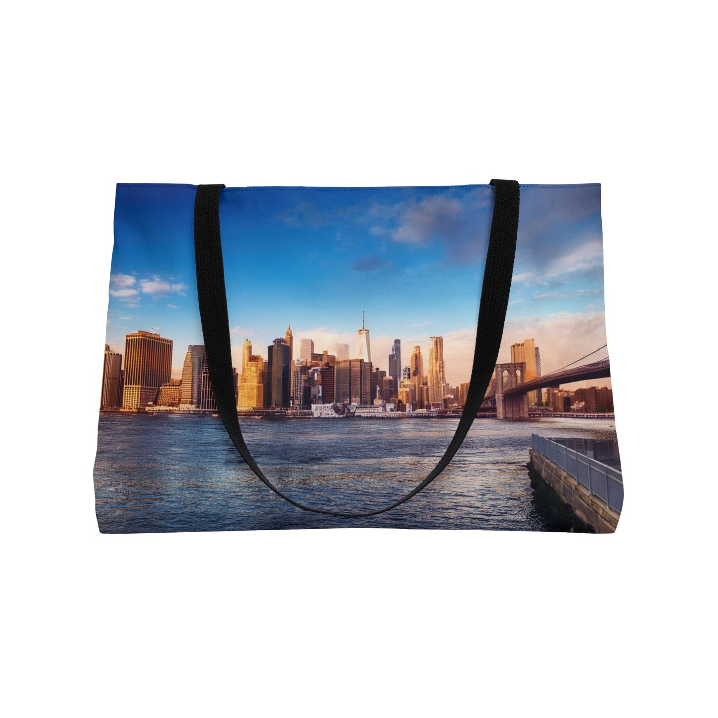 New York Print Bag High-Quality 100% Spun Poly 24x13 Canvas Art Bag C-07