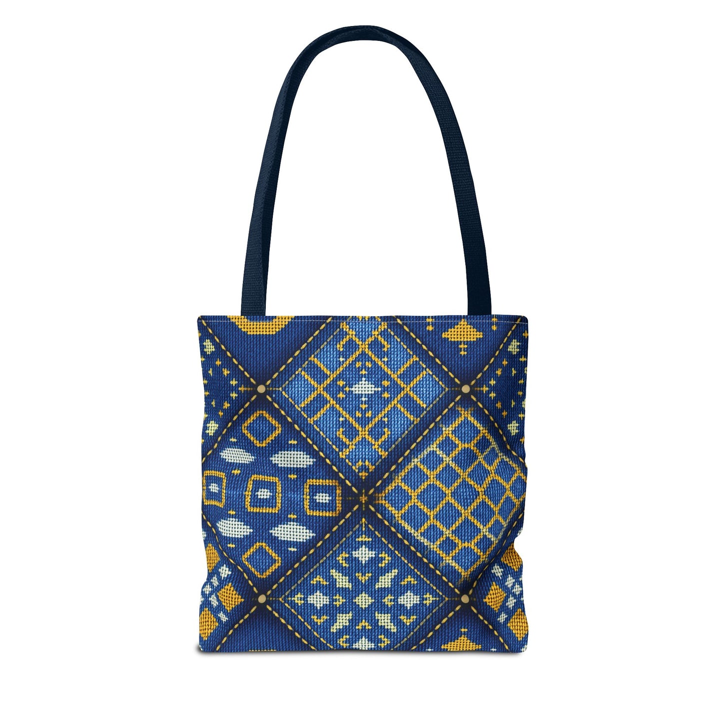 Denim Fabric Imitation Print Unisex Canvas Bag Poly Spun 3 Sizes Tote Bag 189-1