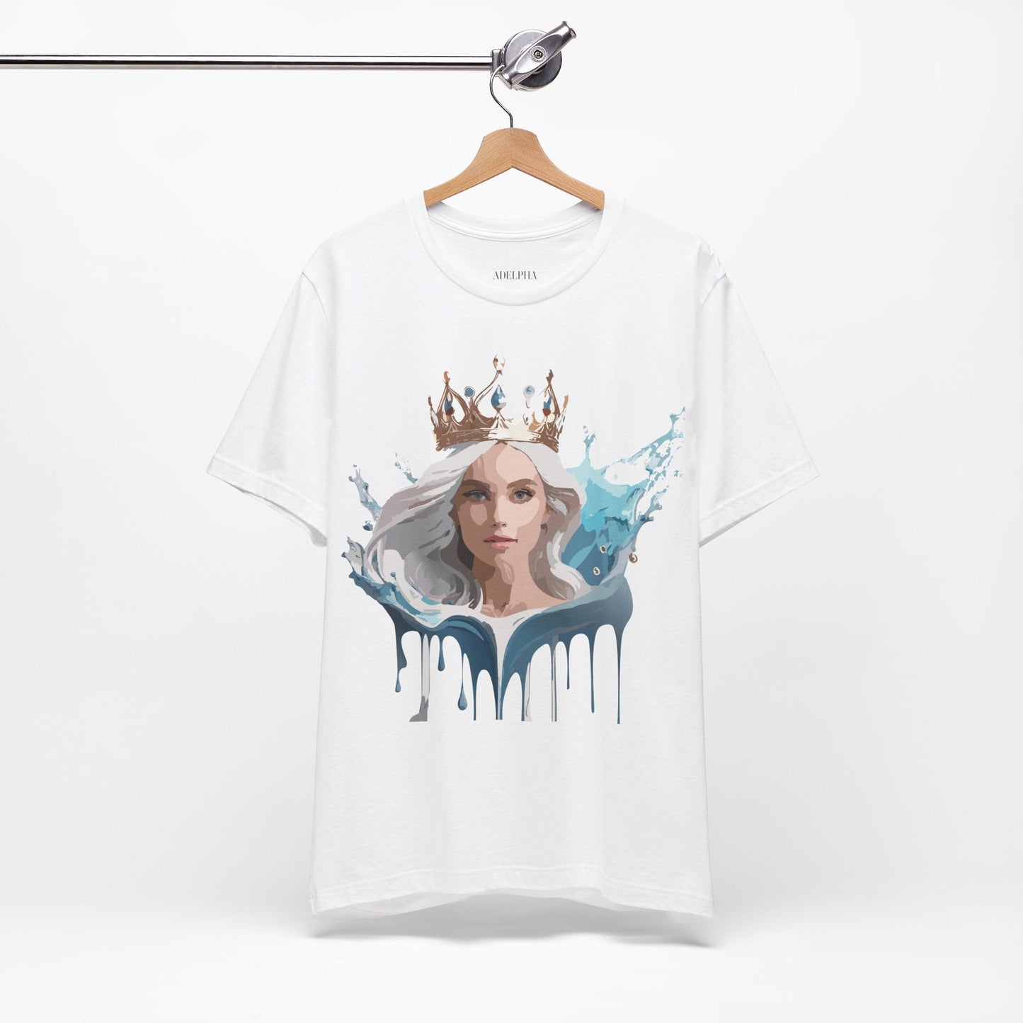 Queen Graphic T Shirt By Adelpha Unisex Jersey Short Sleeve Vintage Inspired Art Tee