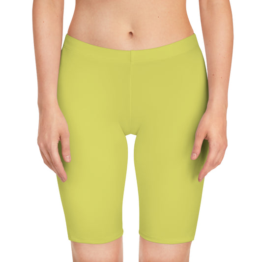 Yellow Color Biker Shorts, Yellow Biker Shorts 4