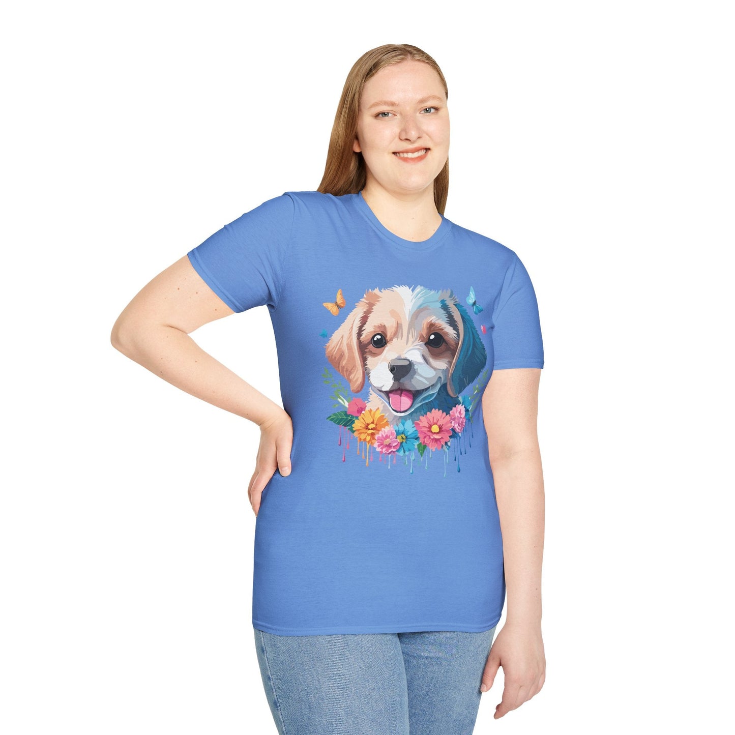 Dog Shirt Unisex Softstyle Tee Gildan 64000 100 Percent Ring Spun Cotton
