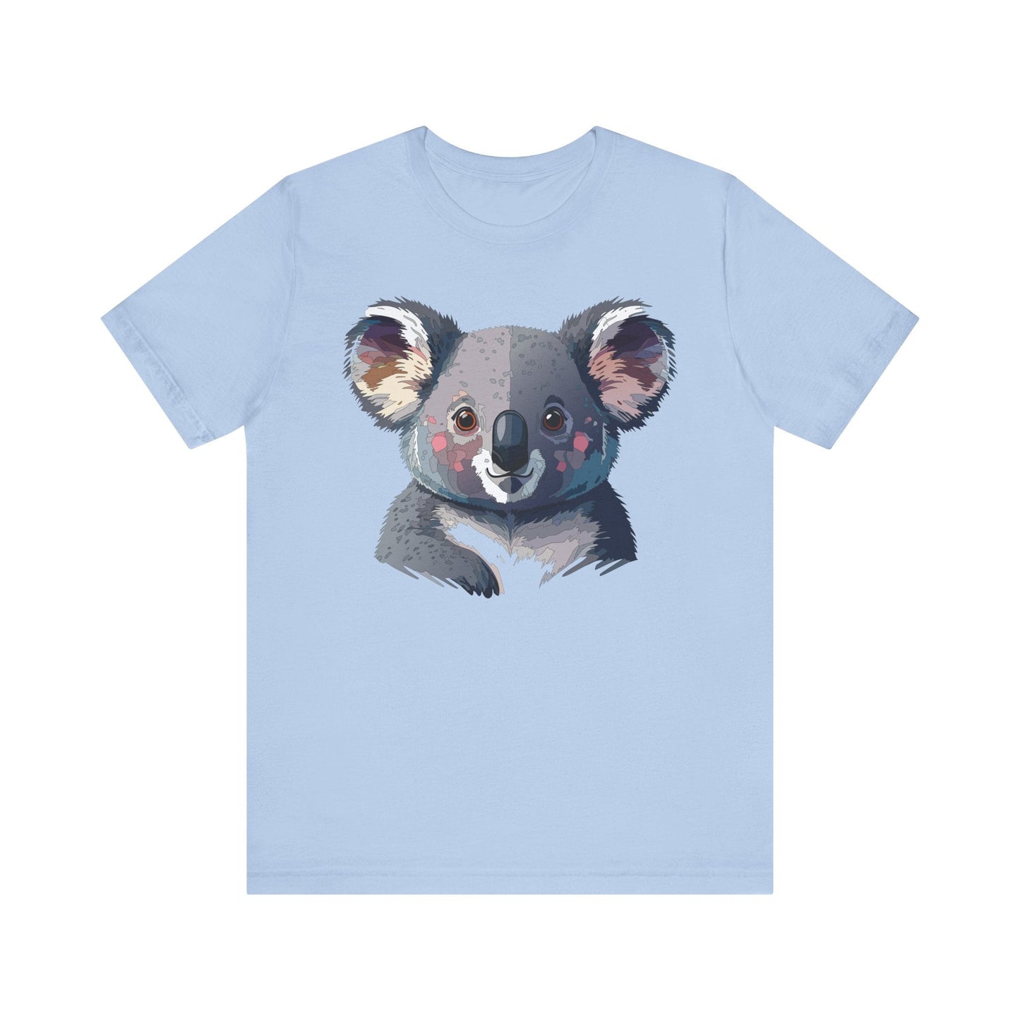 Unisex Animal Shirt With Animal Art Design Tee Wild Animals Short Sleeve Jersey Cotton