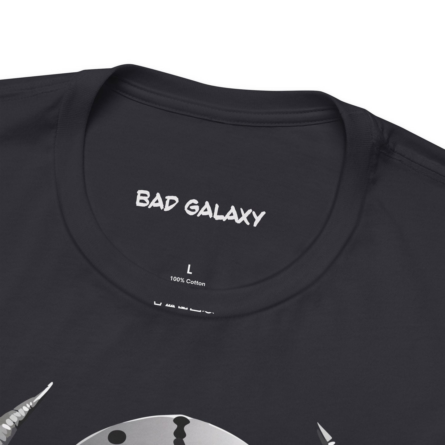 Alien Tee Shirt From Bad Galaxy 100 Percent Cotton Eco Friendly Ink Printed In USA
