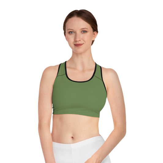 Green Color Sports Bra, Green Sports Bra 3