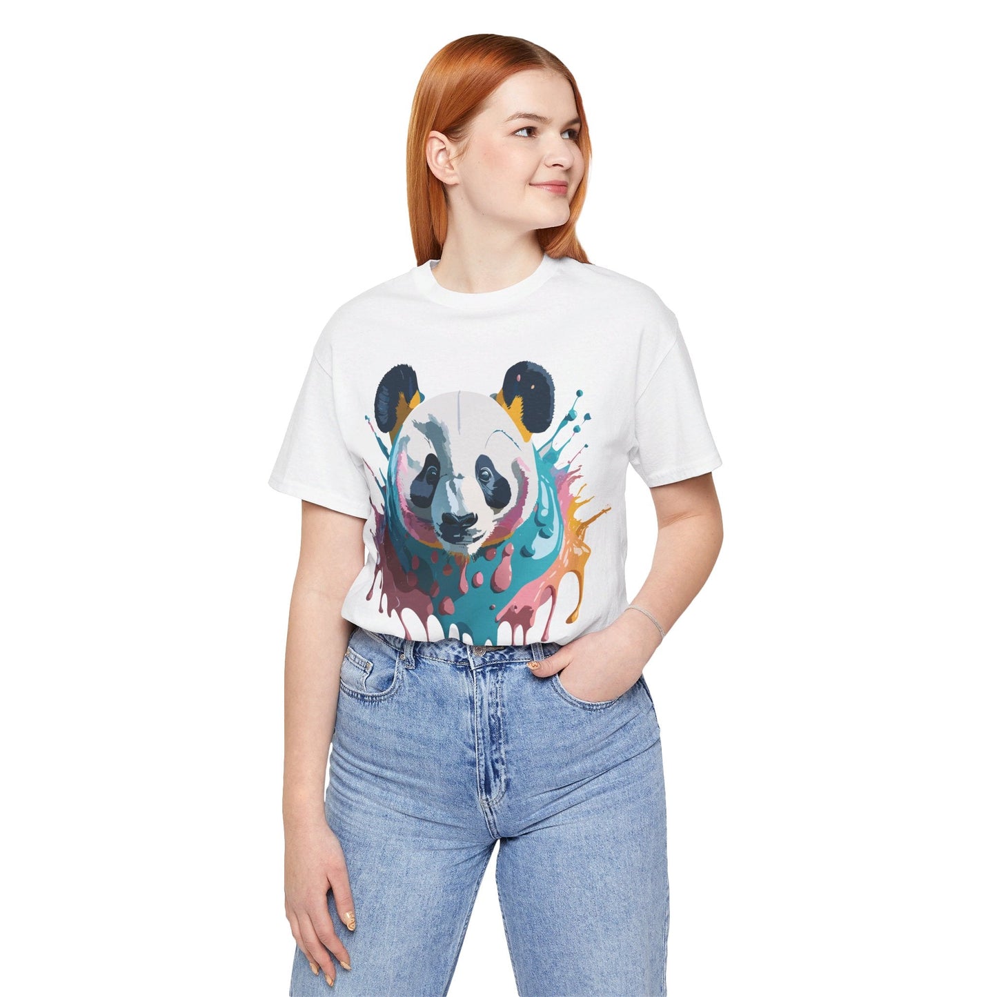 Panda Graphic T Shirt Unisex Jersey Short Sleeve Adelpha Vintage Inspired Art Tee Premium Quality