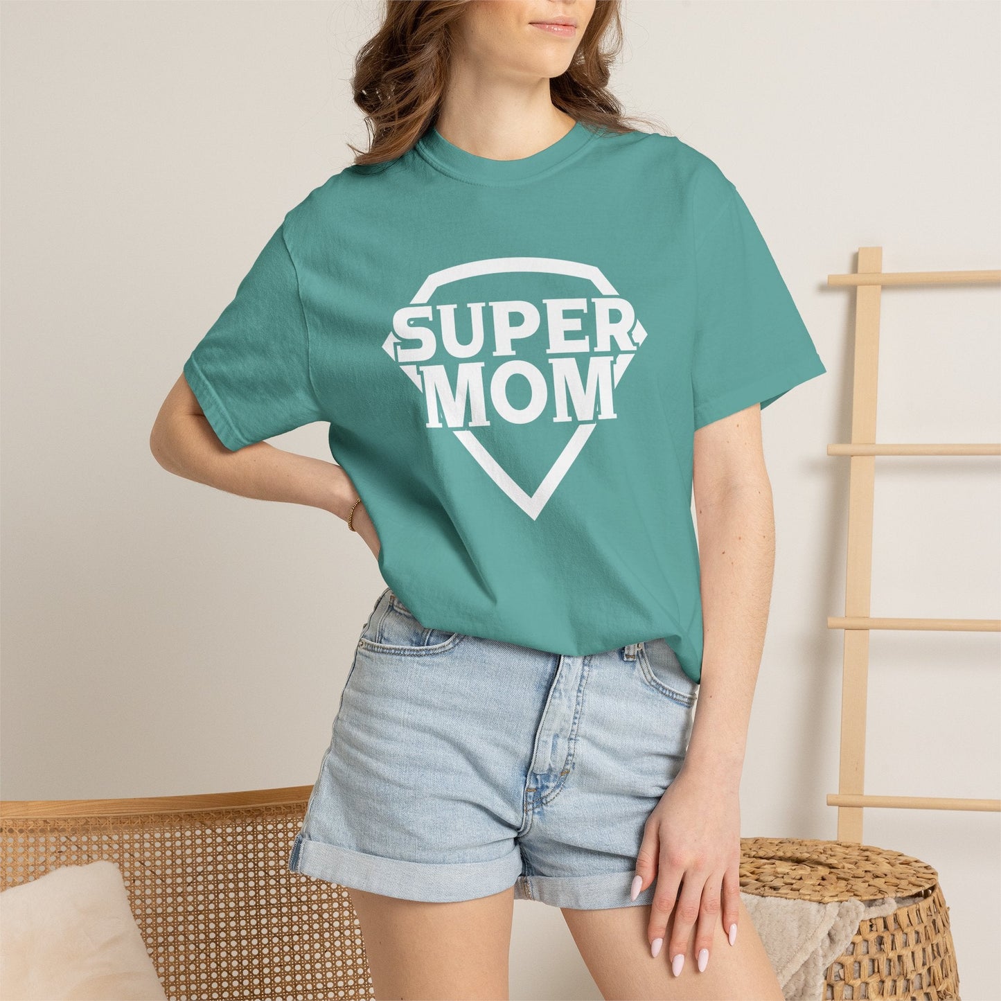 Mom T-shirt Mother's Day Mama Tee Unisex Comfort Colors Garment-Dyed Cotton h3