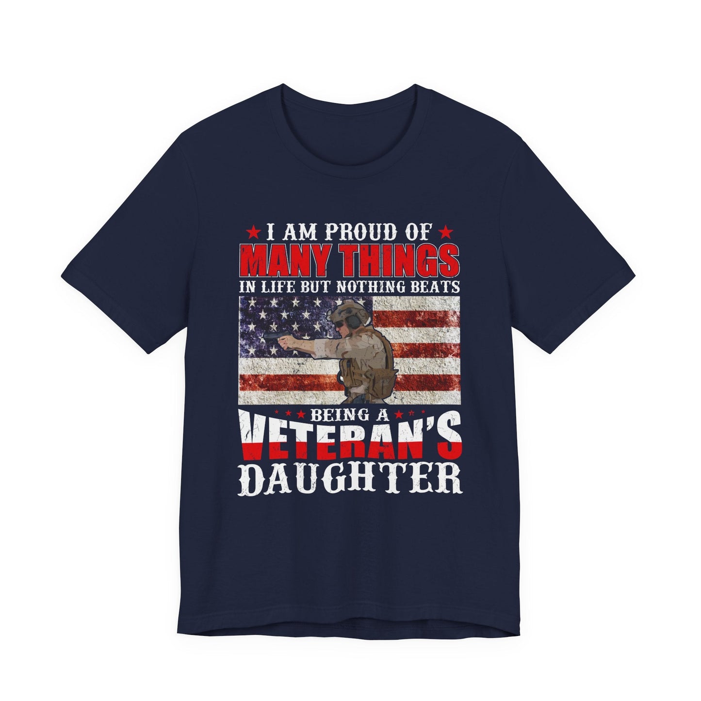 Army Veteran Patriotic Graphic Design Unisex Cotton T-Shirt v28