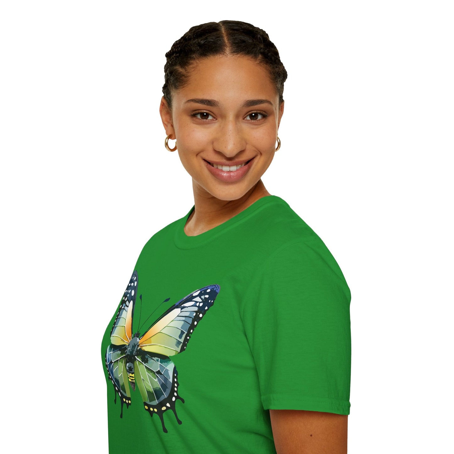 Butterfly Shirt Unisex Softstyle Gildan 64000 Monarch Butterfly Graphic Tee For Men And Women