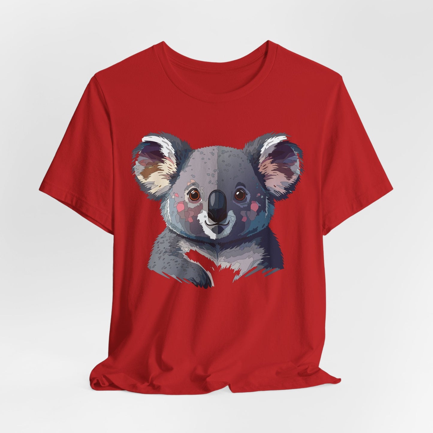 Unisex Animal Shirt With Animal Art Design Tee Wild Animals Short Sleeve Jersey Cotton
