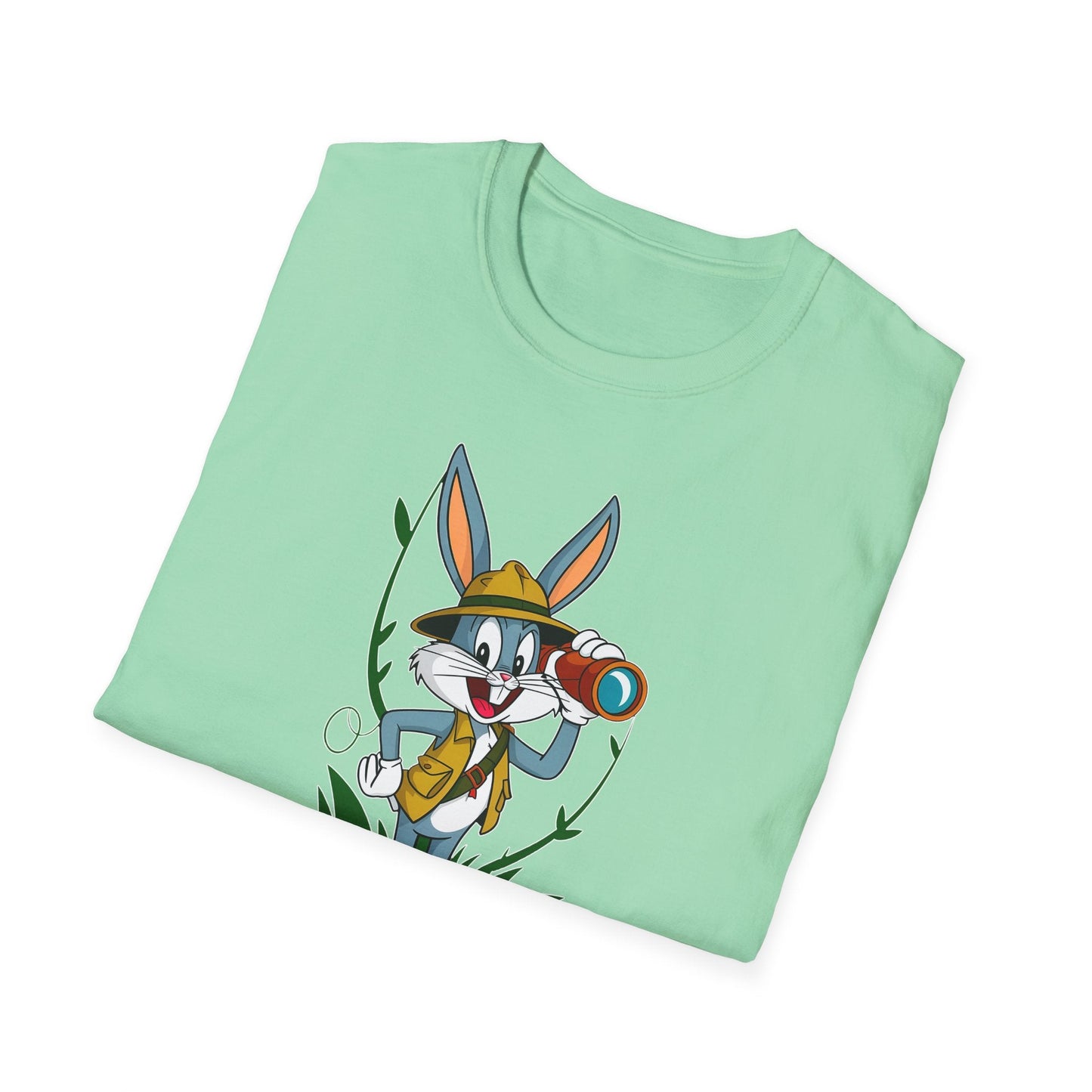 Cartoon Bunny Graphic Unisex Cotton Animal Animation Artwork Design Tee 34