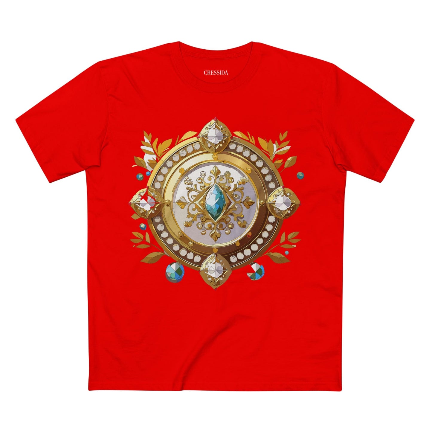 Medallion Graphic T-Shirt Unisex 100 Cotton With Gold Art Design Medal Tee 12