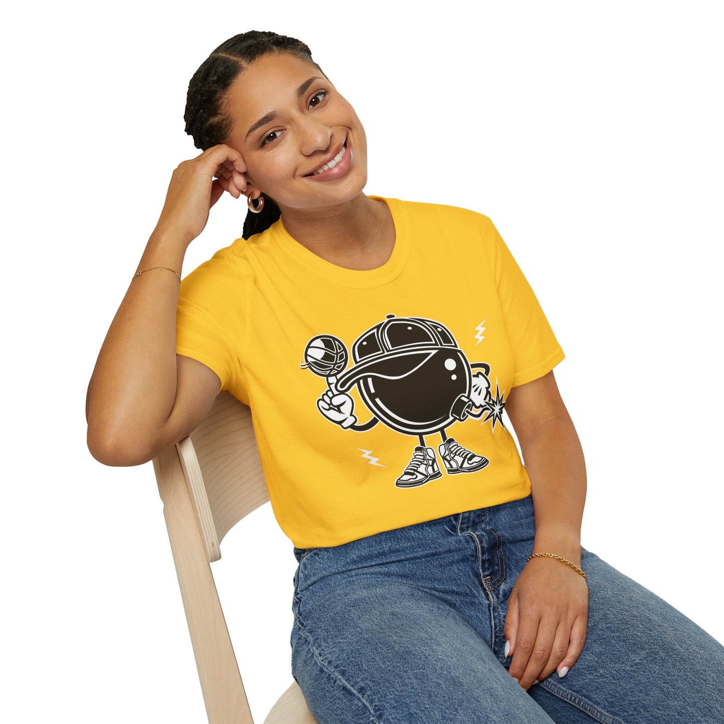 Cartoon Animation T Shirt Unisex Funny Tee Gildan Softstyle 100 Percent Cotton Comfort