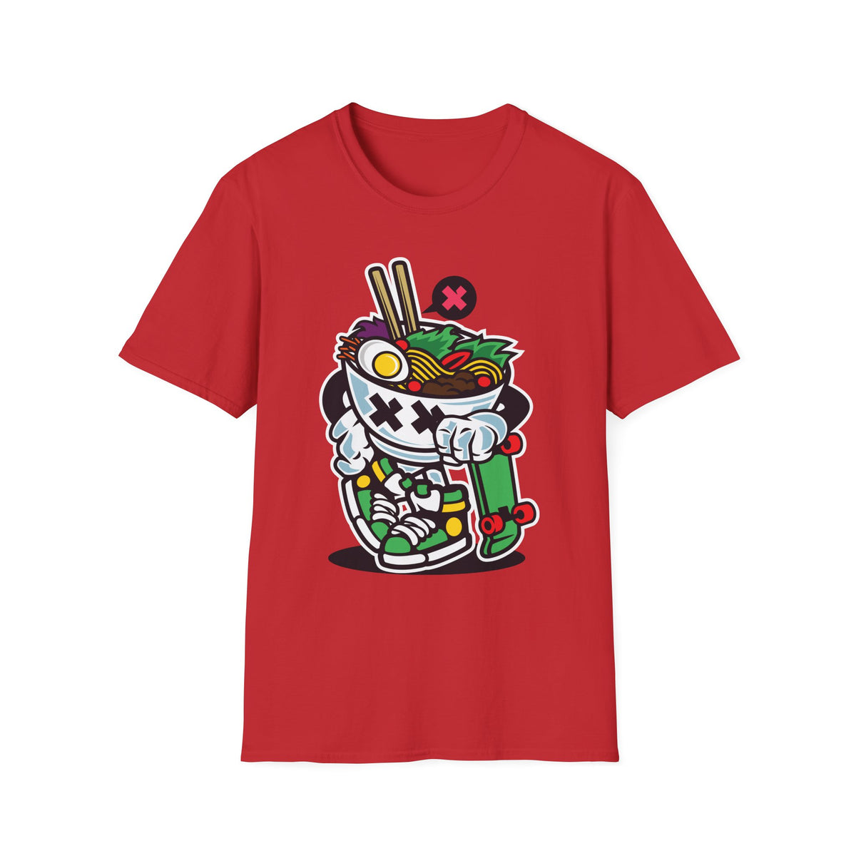 Unisex Cotton T-Shirt with Cartoon Graphic Design