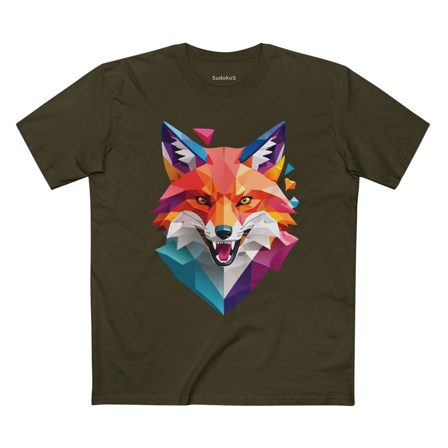 Fox Graphic Unisex 100 Cotton Staple Tee with Animal Design Artwork 22