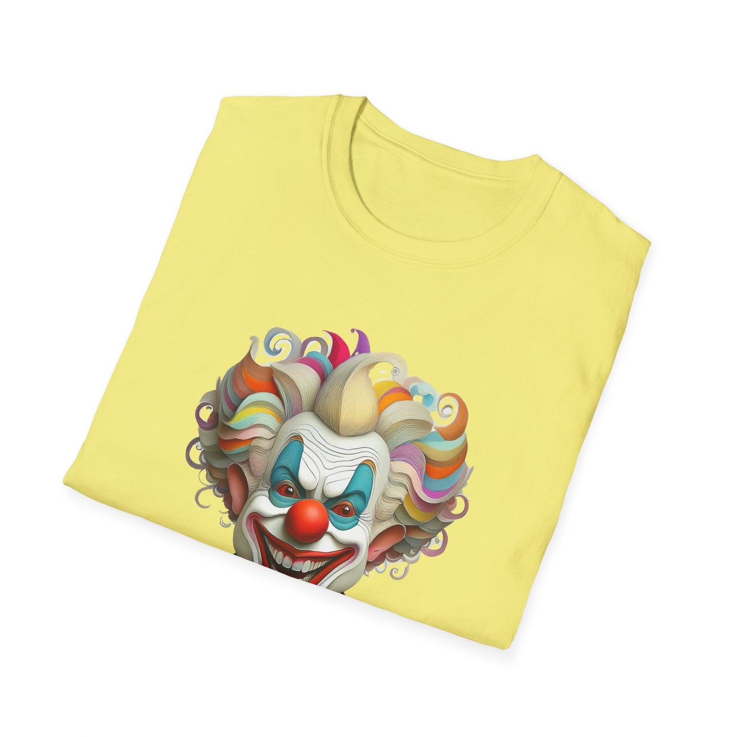 Clown Shirt Unisex T Shirt With Funny Man Circus Motif And Scary Man Design Graphic Print