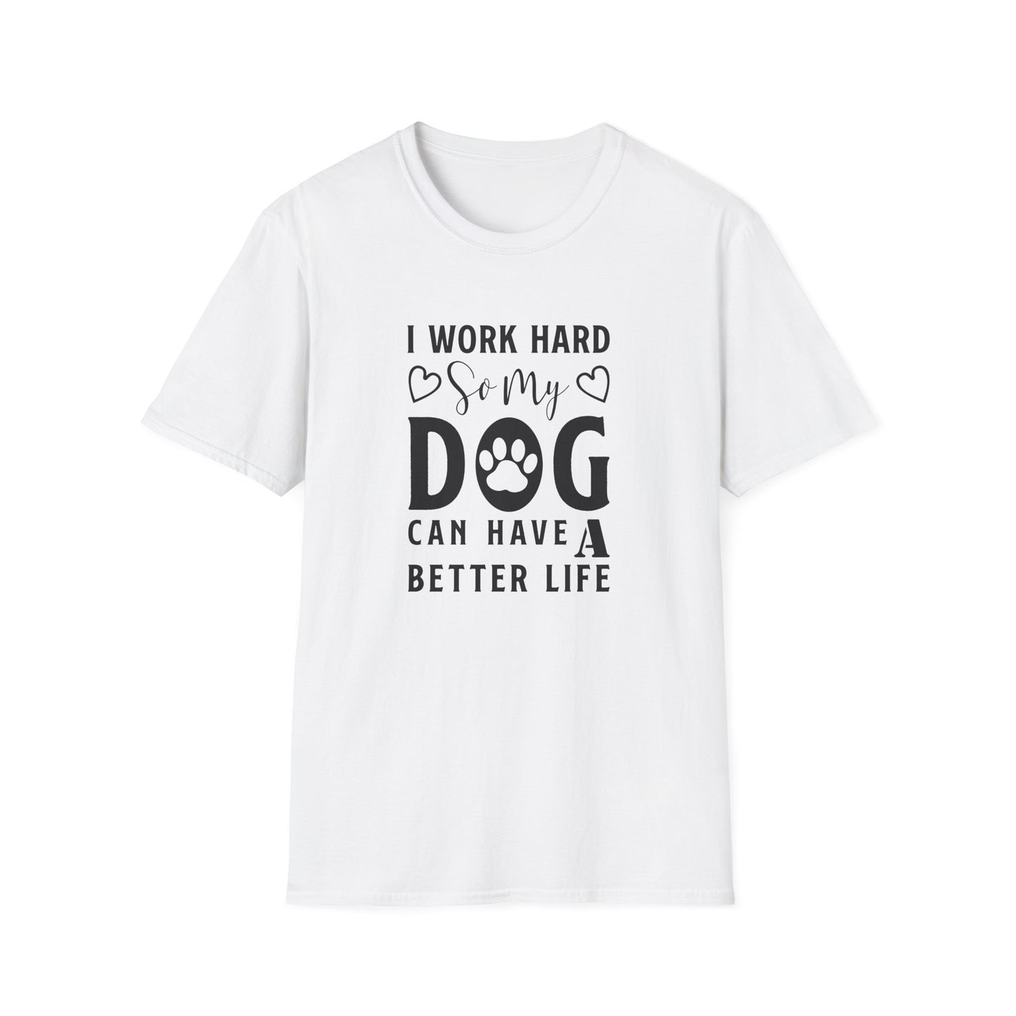 Funny Dog Lover Graphic Unisex Cotton T-Shirt Softstyle