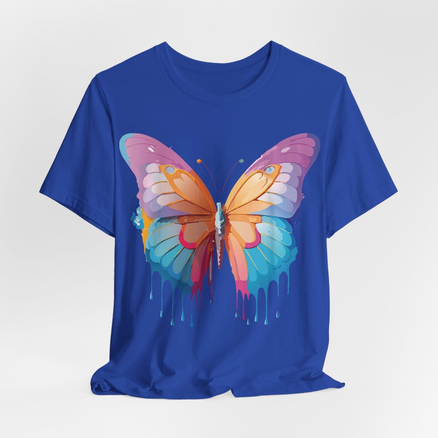 Butterfly Graphic Unisex 100 Cotton Lightweight Vintage Design Jersey Tee 90