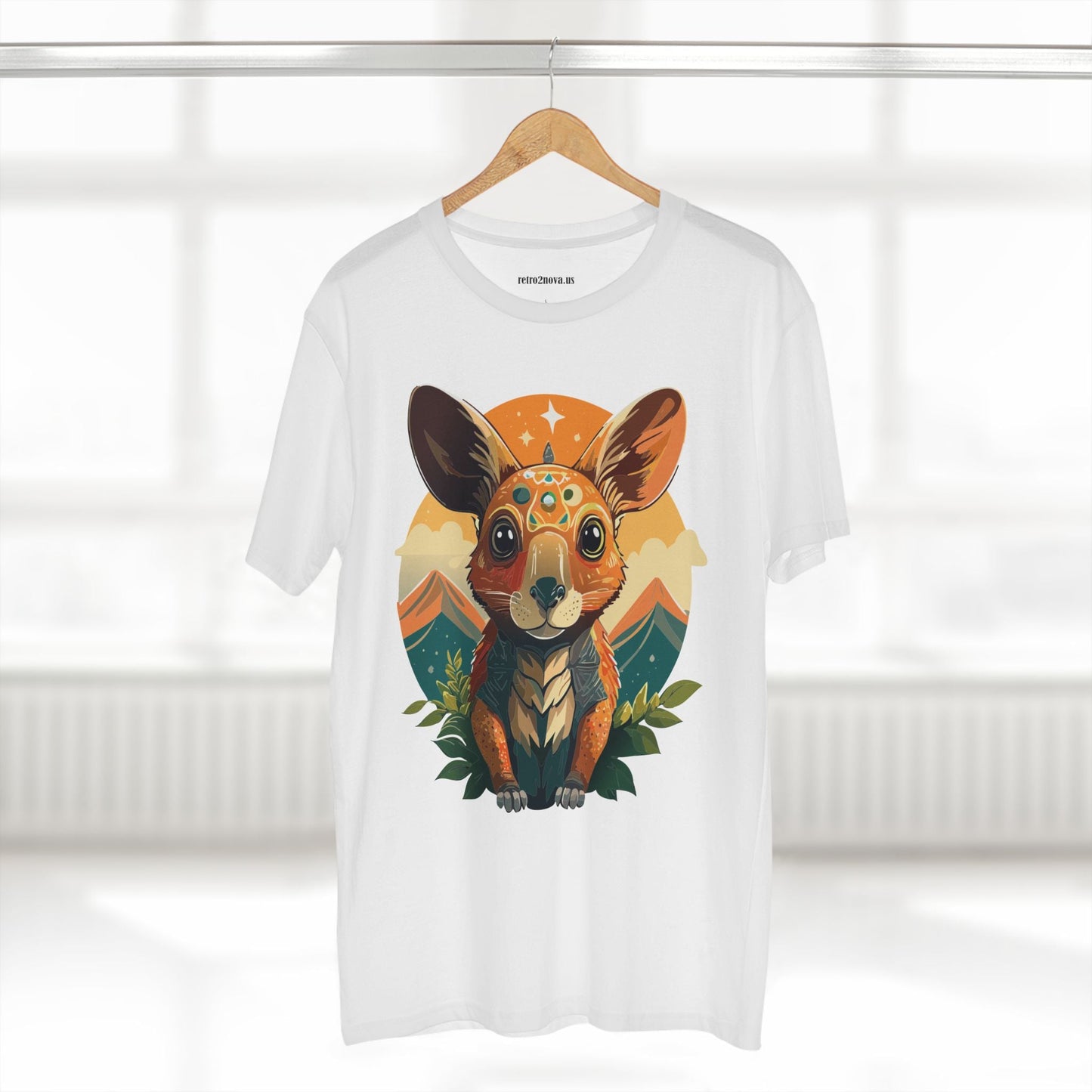 Rabbit Animals Shirt Unisex Premium Cotton Tee With Original Art Design From Retro2Nova Collection Premium Art Apparel