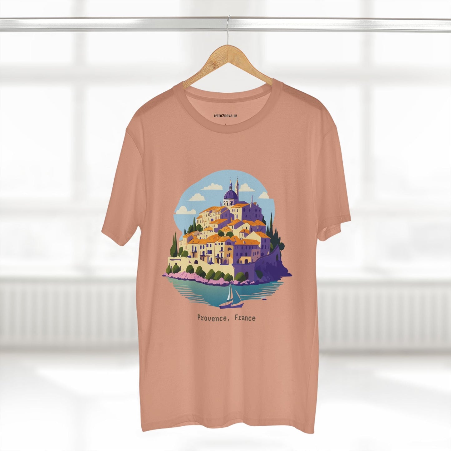 Travel Shirt Provence Tourist Unisex Premium Cotton Tee With Original Art Design Retro2Nova
