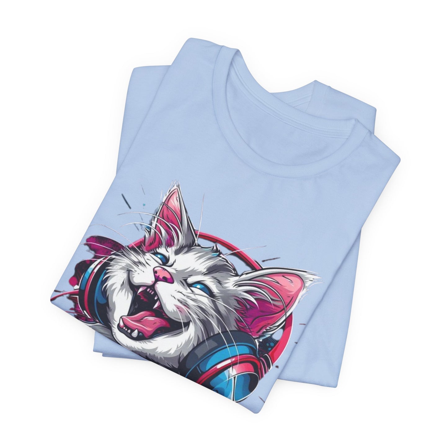 Gina Cartoon Cat Tee Shirt, Funny Cat T-Shirt, Pet Shirt, Animal Tees, Funny Animal T-Shirt, Graphic Tee