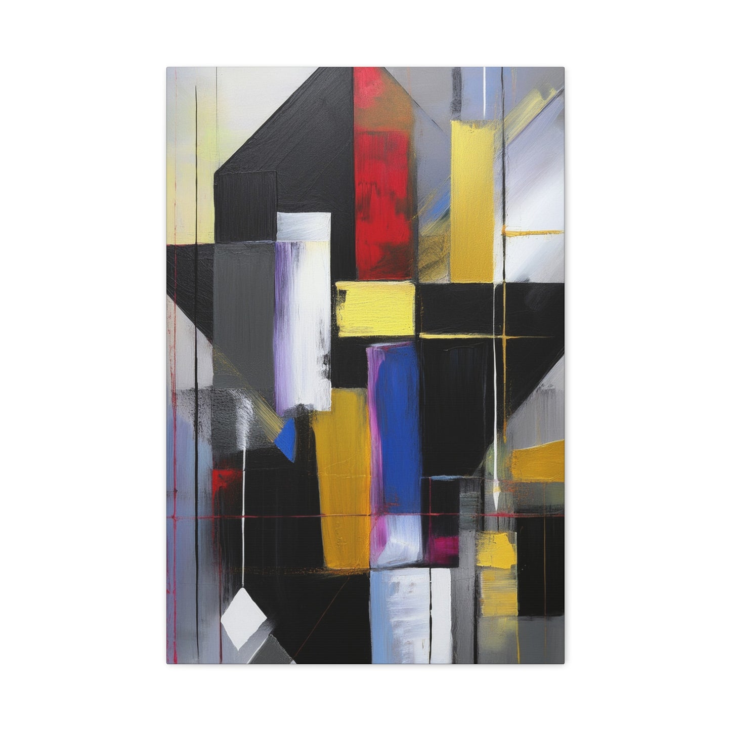 Abstract Geometric Painting Print Canvas 20x24,20x30,24x30 24x32,24x36,30x40 32x48,36x48,40x60 Pine-Wood Inner Frame ABS-36