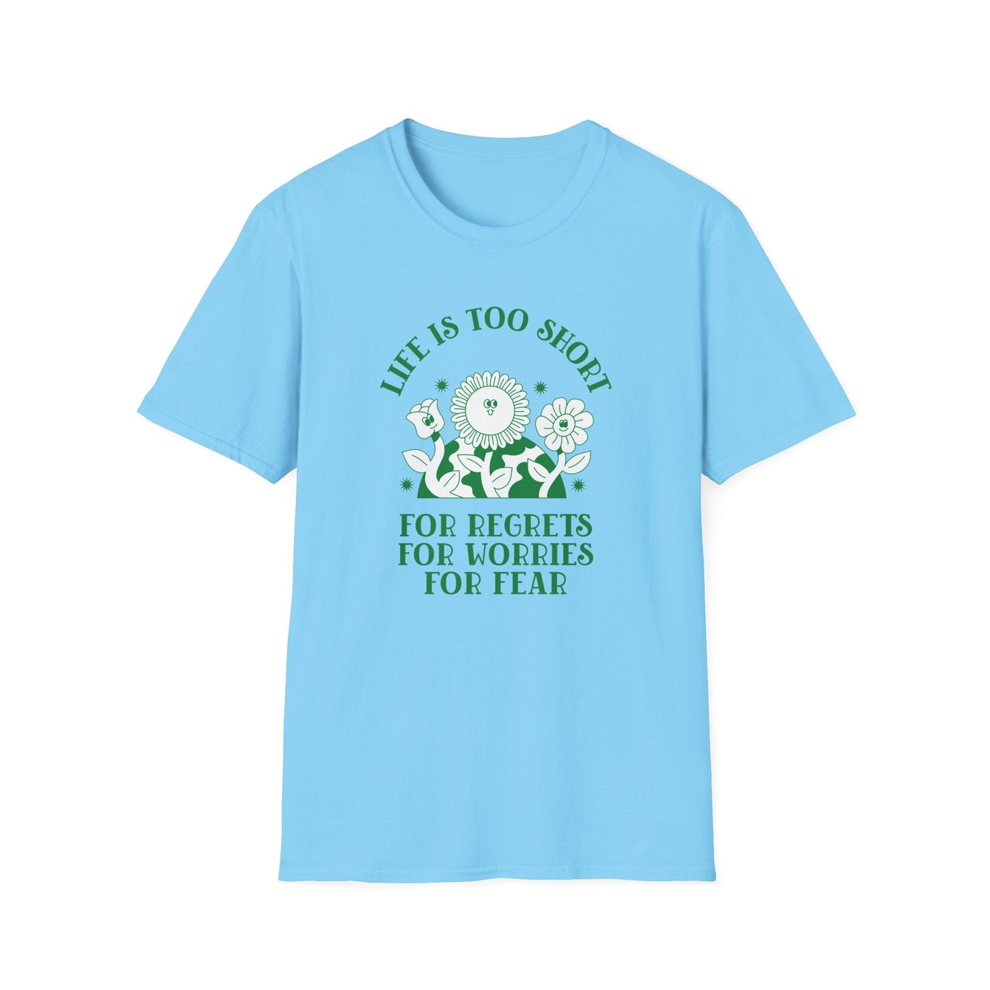 Positive Slogan T Shirts With Positive Words Tee Shirt Good Quotes Unisex Gildan Softstyle 64000 100 Percent Cotton