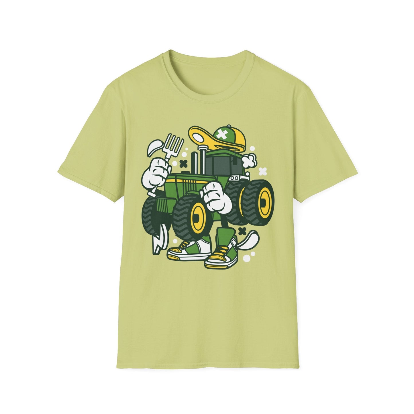 Cartoon T Shirt Animation Tee Funny Design Unisex Softstyle Cotton Shirt 64000 Comfort