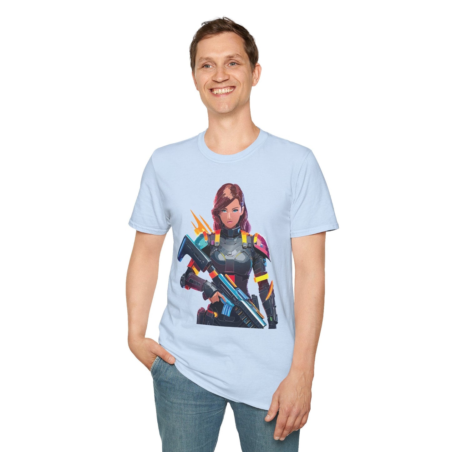 Robocop T Shirt Unisex Gildan Softstyle 64000 100 Percent Ring Spun Cotton Tee Casual Wear