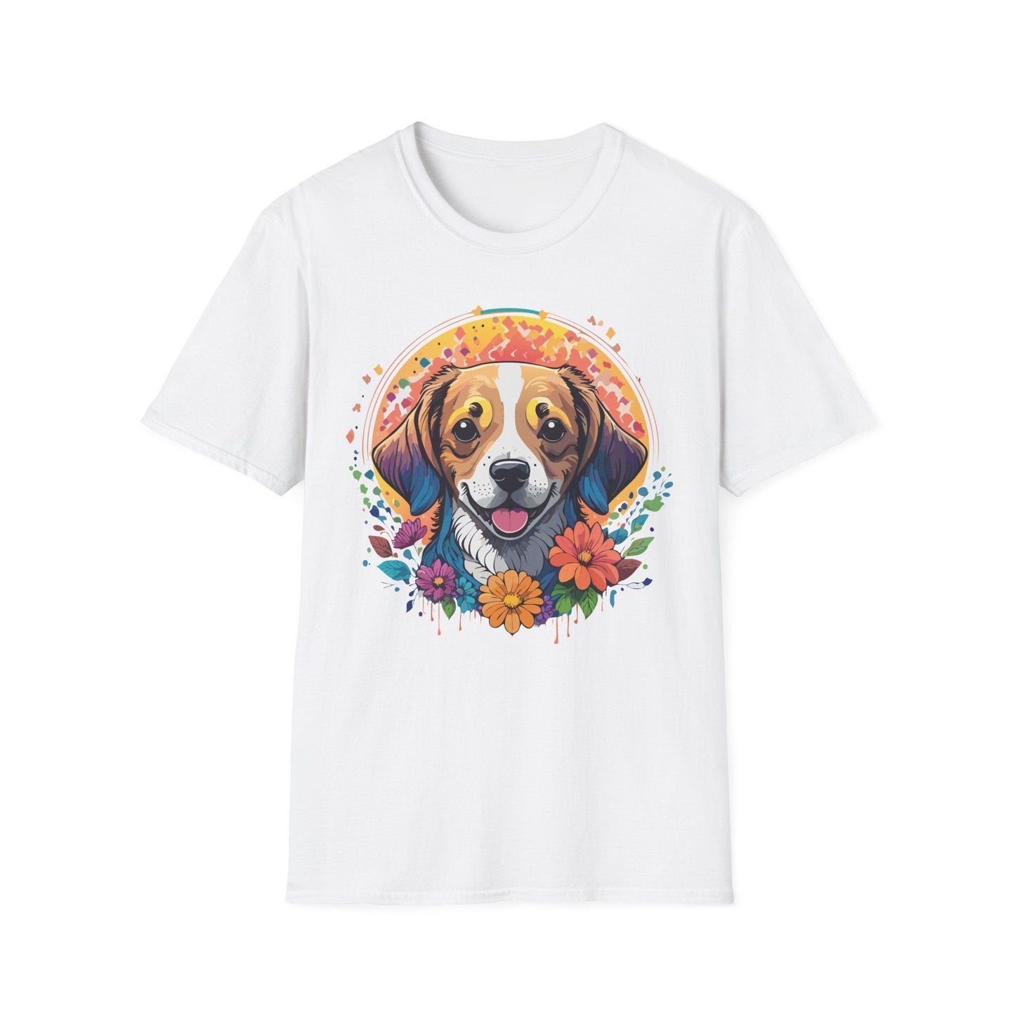 Dog Shirt Unisex Animal Tee Gildan 64000 Softstyle Ring Spun Cotton