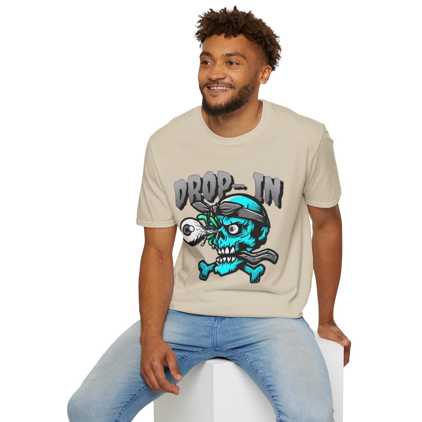Unisex Skull T Shirt Skeleton Shirt With Skull Artwork Gildan Softstyle 64000 Cotton Tee