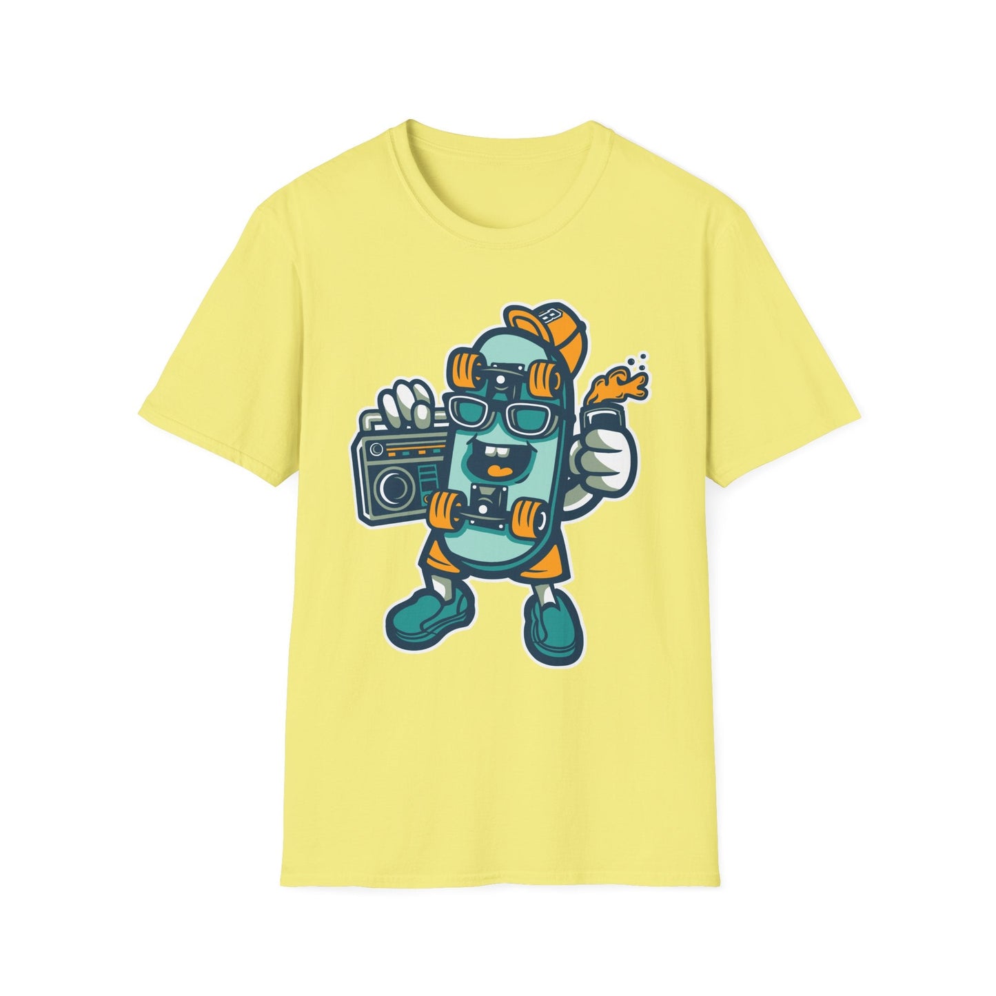 Cartoon Animation T Shirt Unisex Funny Tee Gildan Softstyle 64000 Ring Spun Cotton