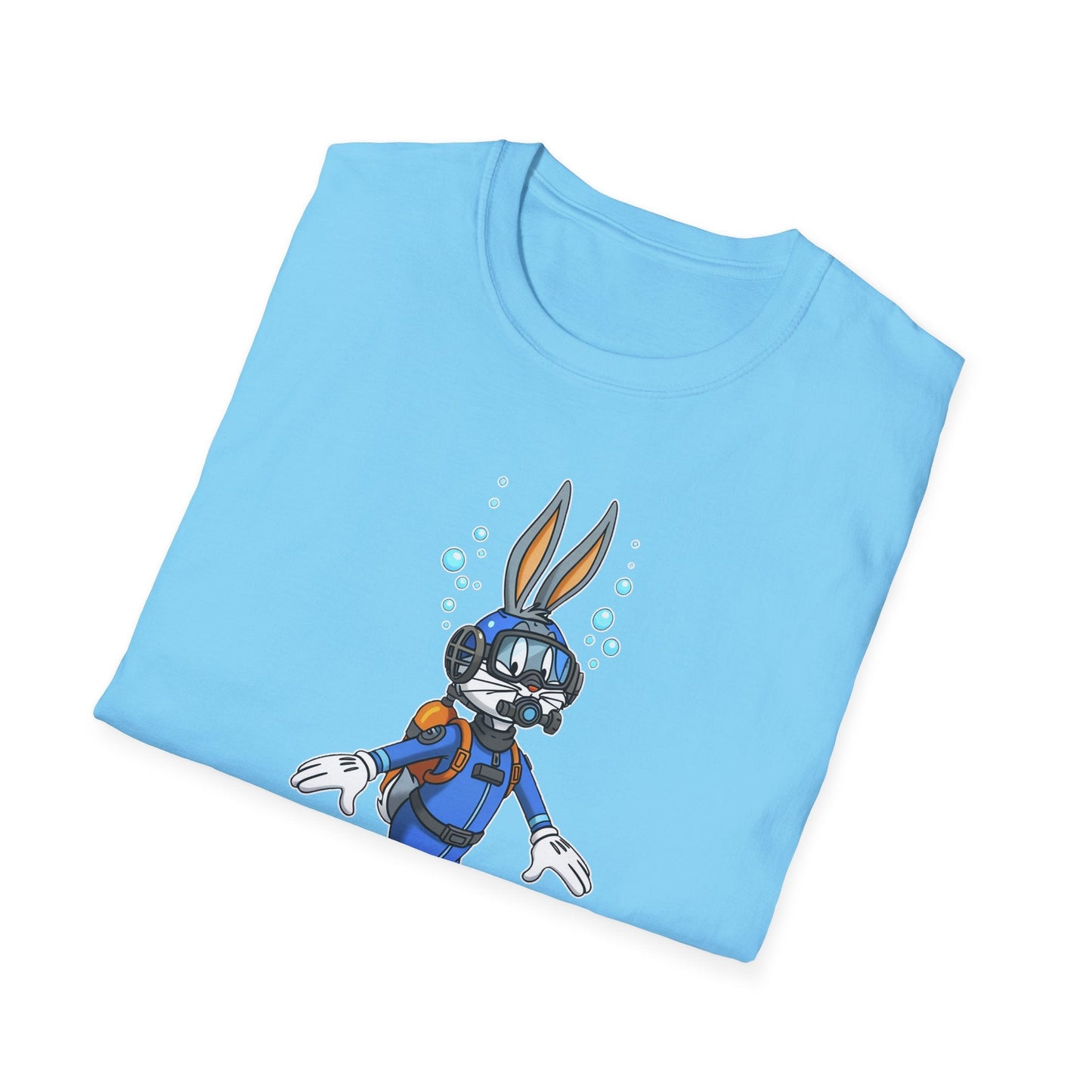 Bugs Bunny T Shirt Unisex Short Sleeve Cartoon Tee Gildan Softstyle 64000 Cotton