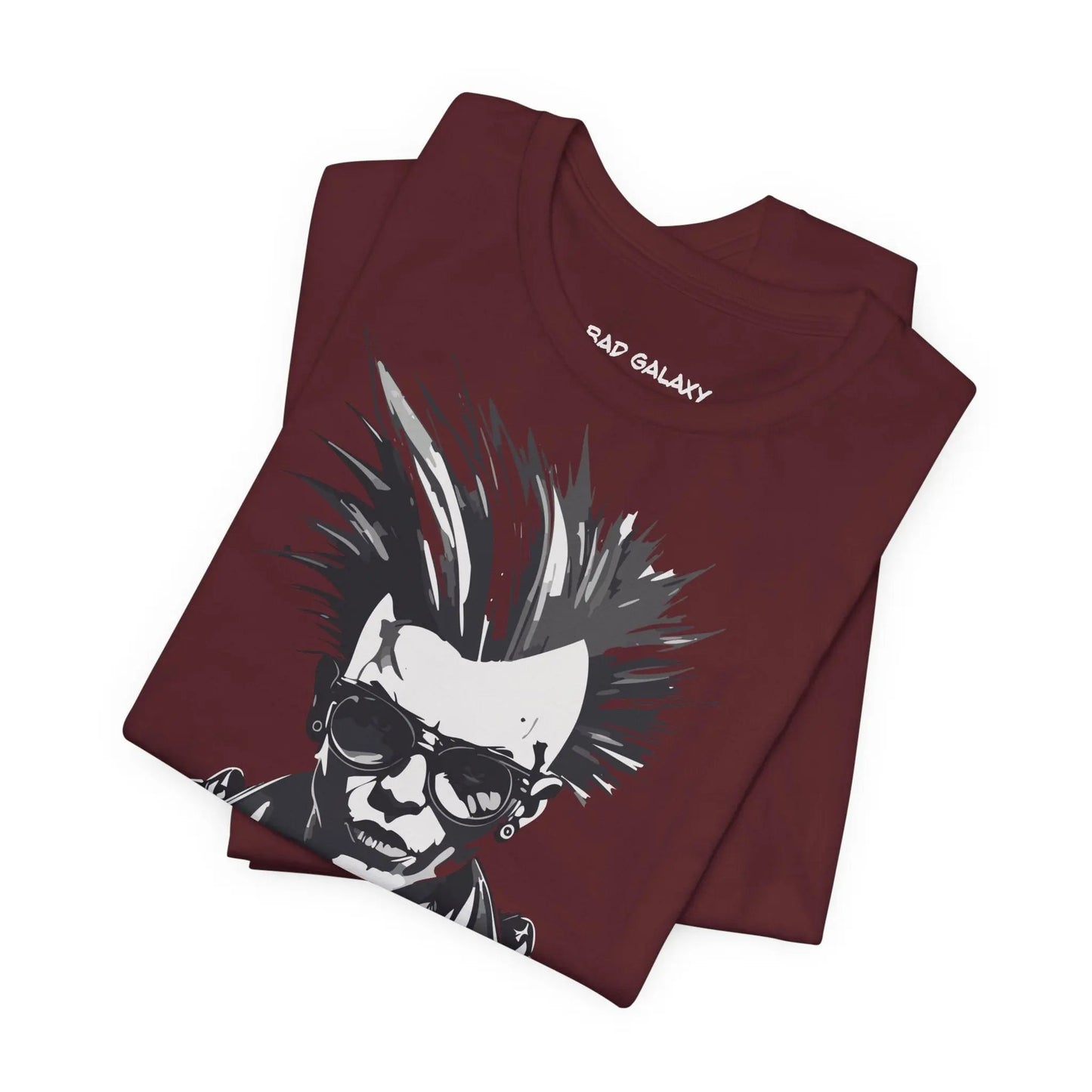 Bad Galaxy Punk Rock Tee Shirt Lightweight Fabric Made To Order 100 Percent Cotton Eco Friendly Inks