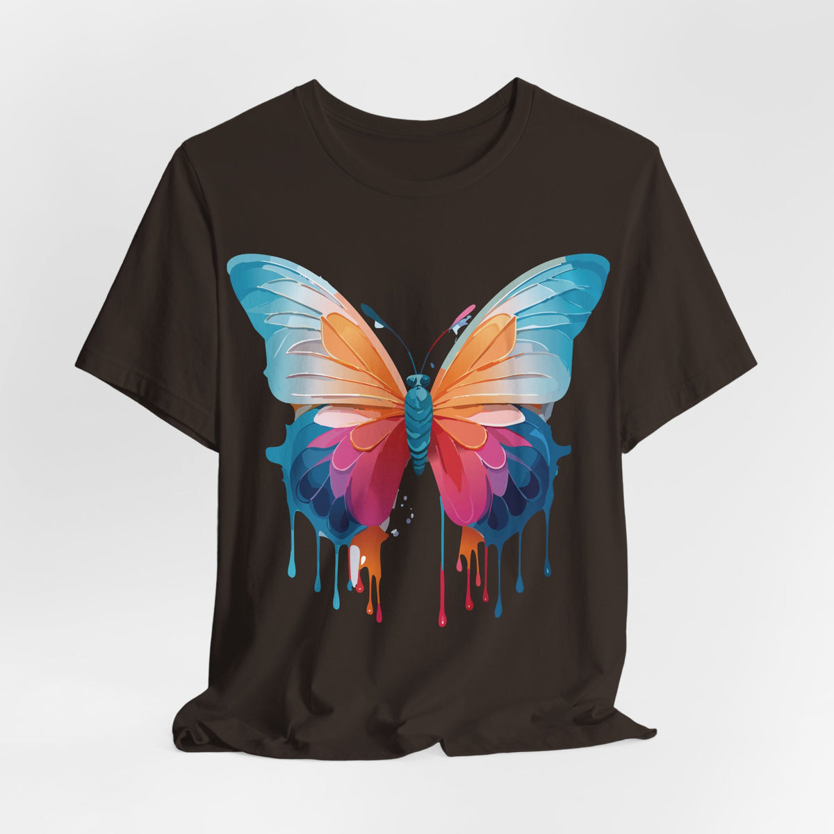 Butterfly Graphic Unisex Cotton Bella+Canvas Tee with Art Design n60