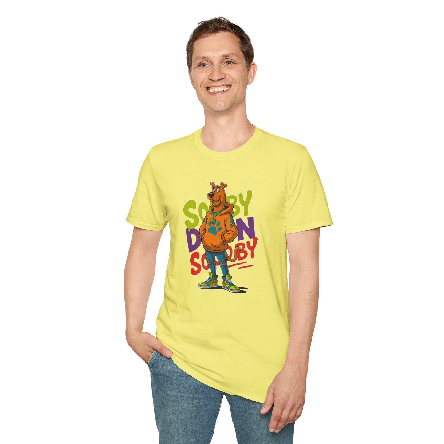 Unisex Cartoon T Shirt With Animation And Funny Animals Tee Gildan Softstyle 64000