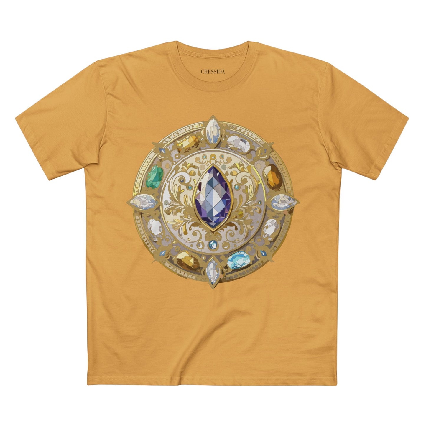 Medallion Graphic T-Shirt Unisex 100 Cotton With Gold Art Design Medal Tee 16