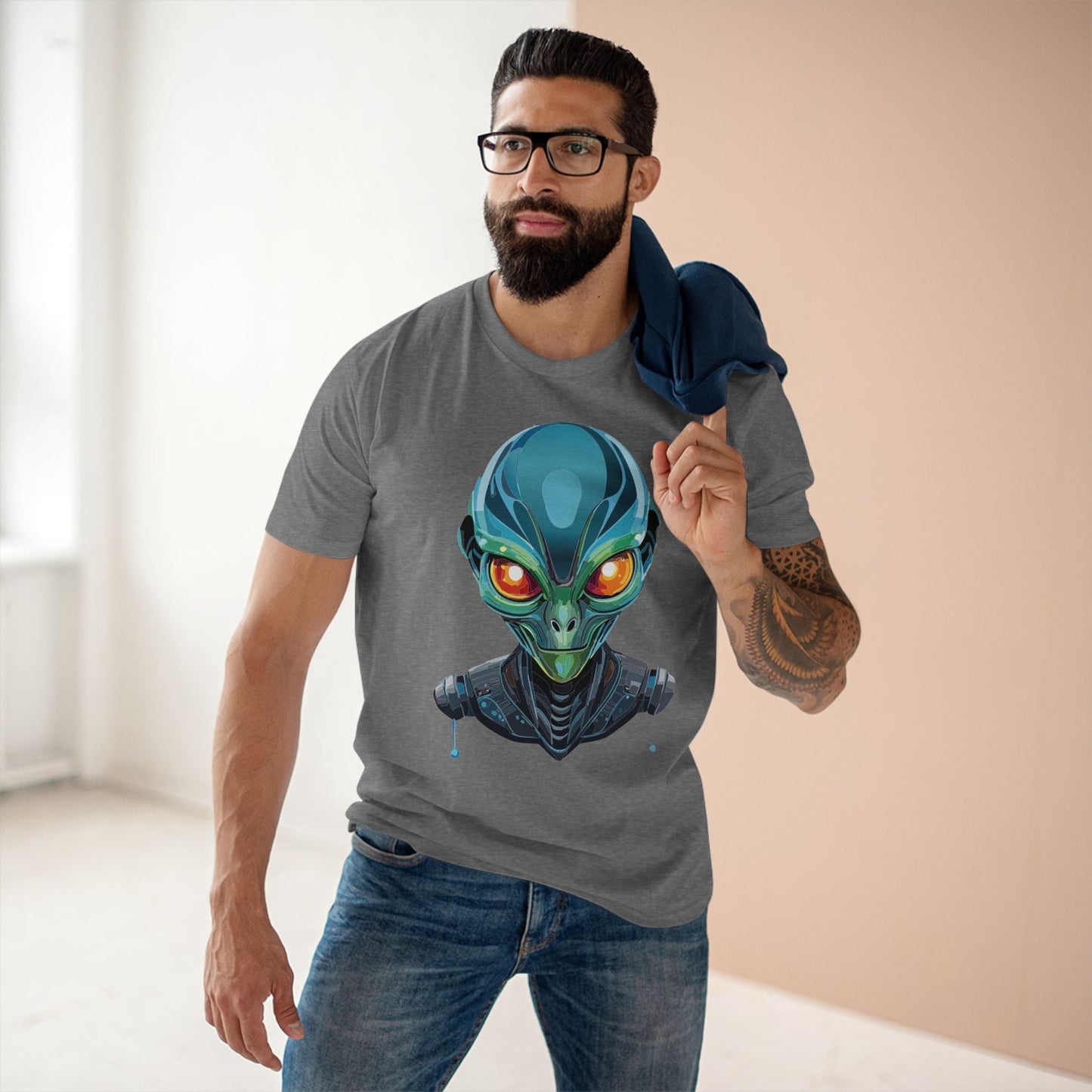 Aliens Graphic Unisex 100 Cotton Staple Tee 12