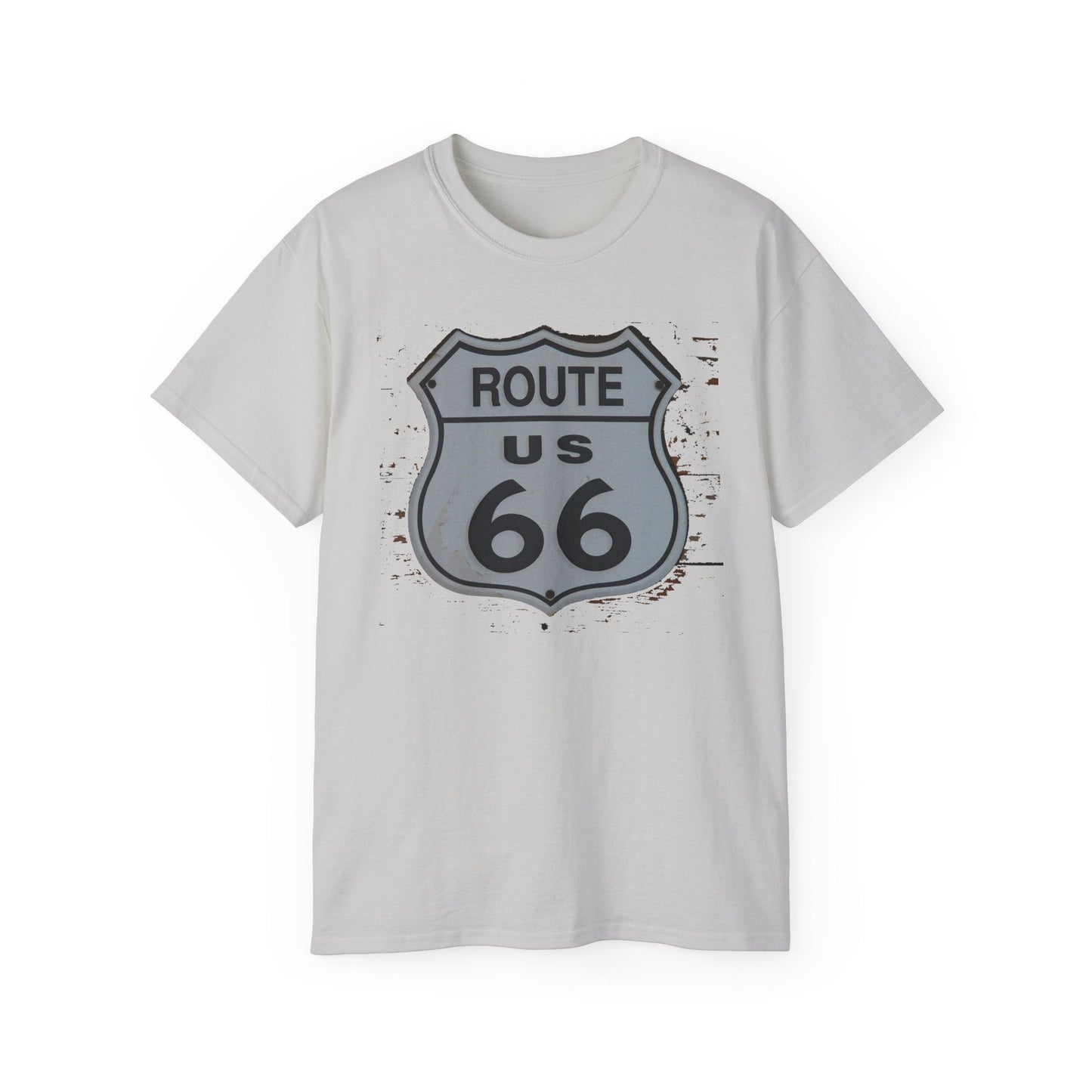 Route 66 Graphic Tee Unisex 100 Cotton with Vintage Art Design