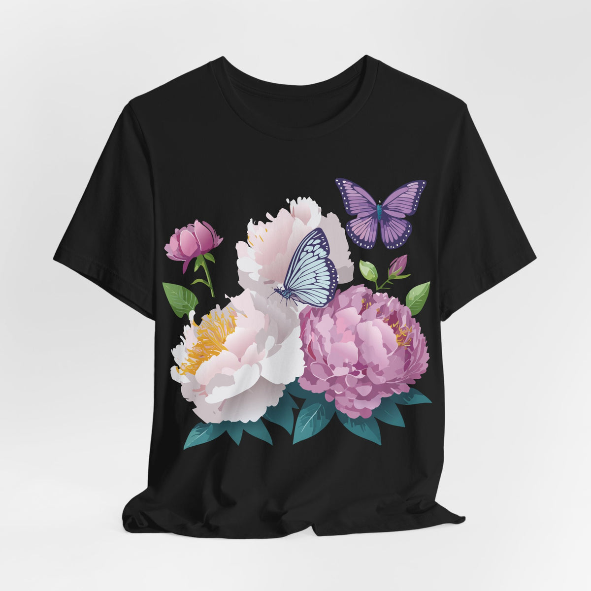 Floral Graphic Tee Shirt - Bella+Canvas Unisex 100 Cotton 34