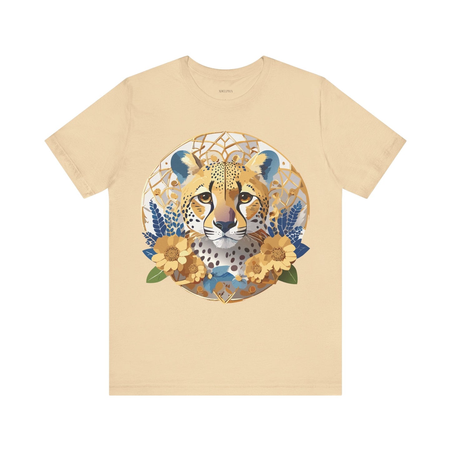 Medallion Graphic Unisex 100 Cotton Vintage Animal Medal Artwork Tee 53