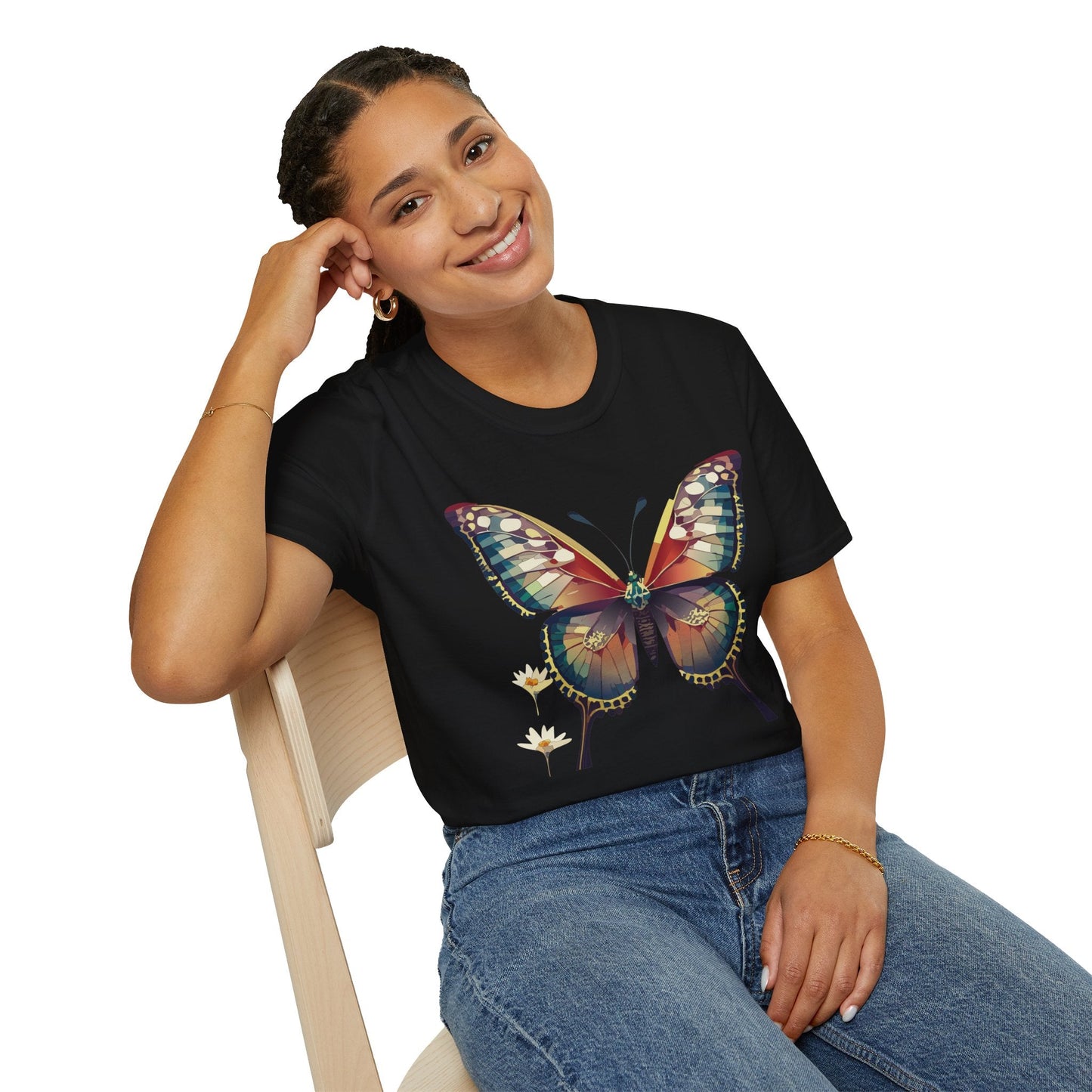 Unisex Butterfly Monarch Shirt Softstyle Tee Gildan 64000 Short Sleeve For Everyday Comfort