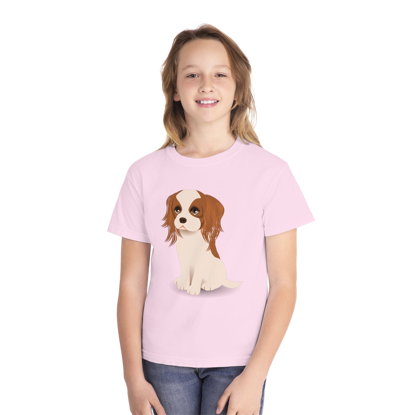 Youth Tee Shirt with Little Dog