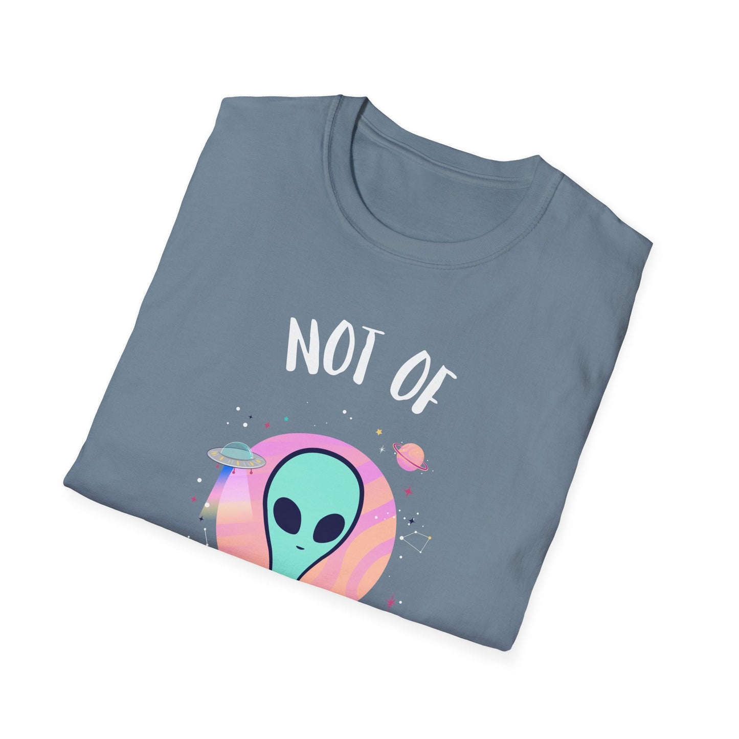 Alien Graphic TShirt  Not Of This World Cute Pastel UFO Tee