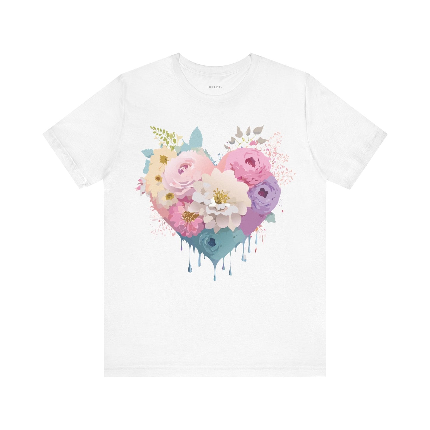 Valentine Graphic Tee Unisex Short Sleeve Shirt With Adelpha Vintage Artwork Design