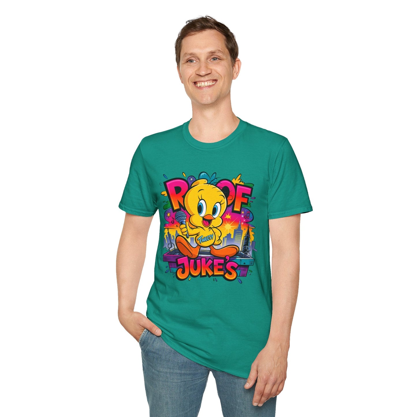 Unisex Cartoon T Shirt With Animation Design Versatile Funny Animals Tee Shirt Gildan Softstyle