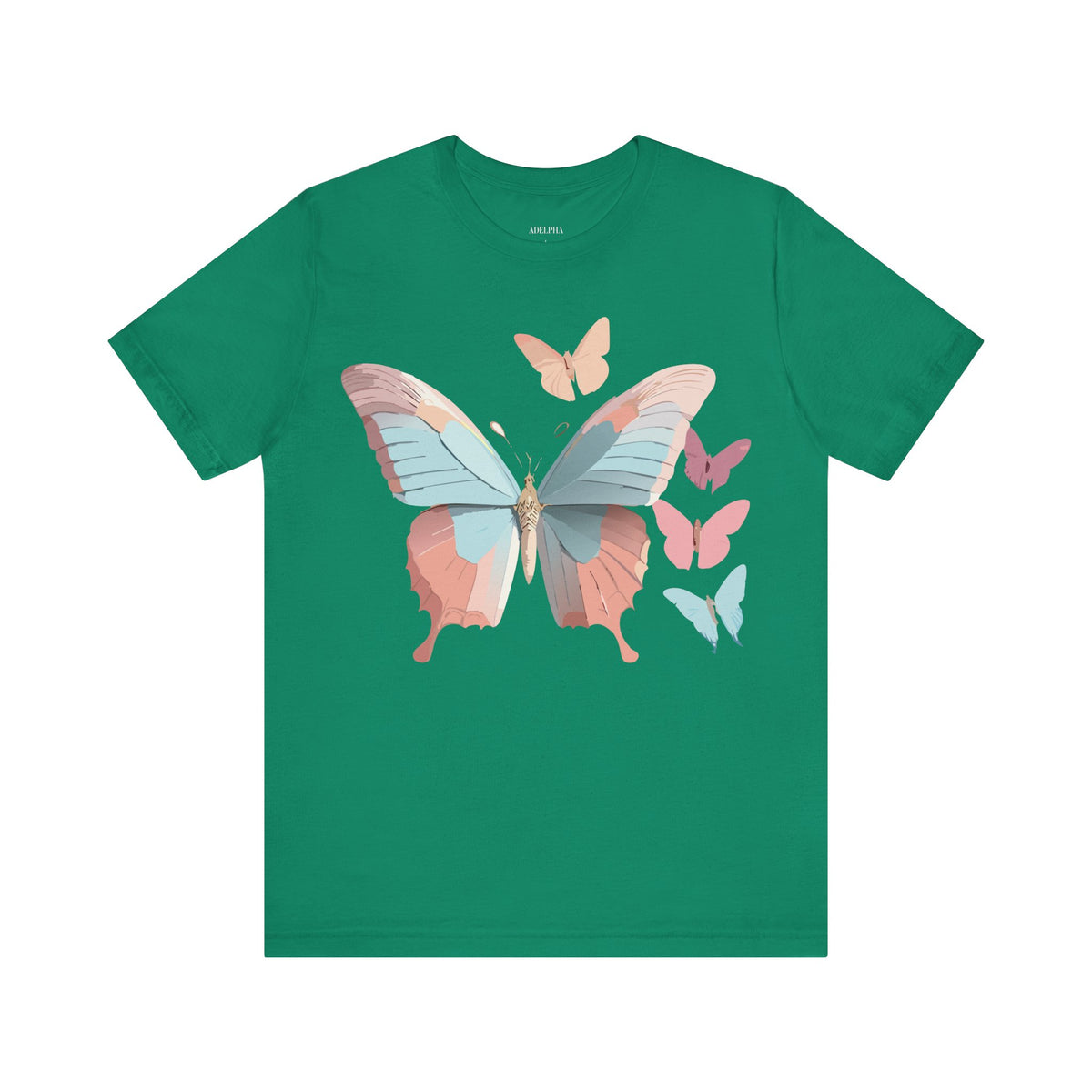 Butterfly Graphic Unisex Cotton Bella+Canvas Tee with Art Design n93