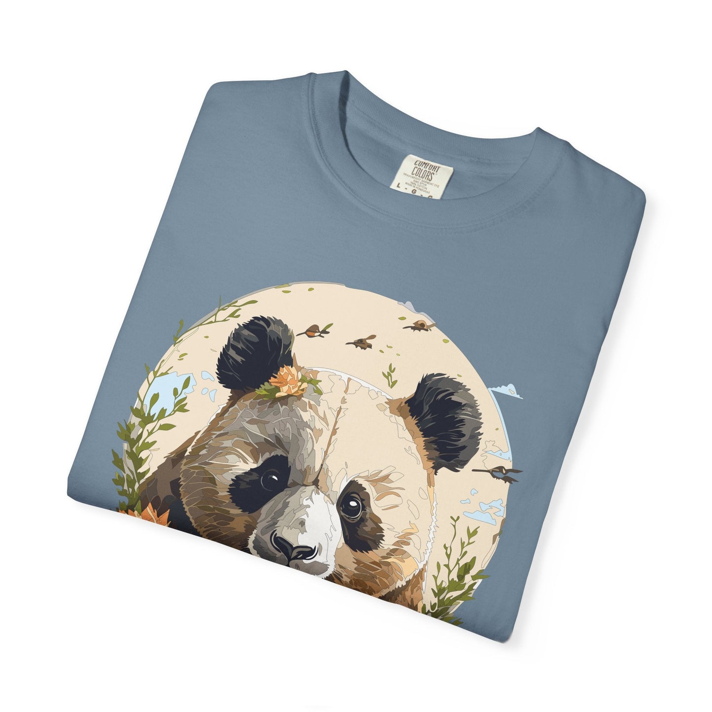 Panda Portrait Graphic T-Shirt Unisex Cotton Floral Animal Art Tee p9