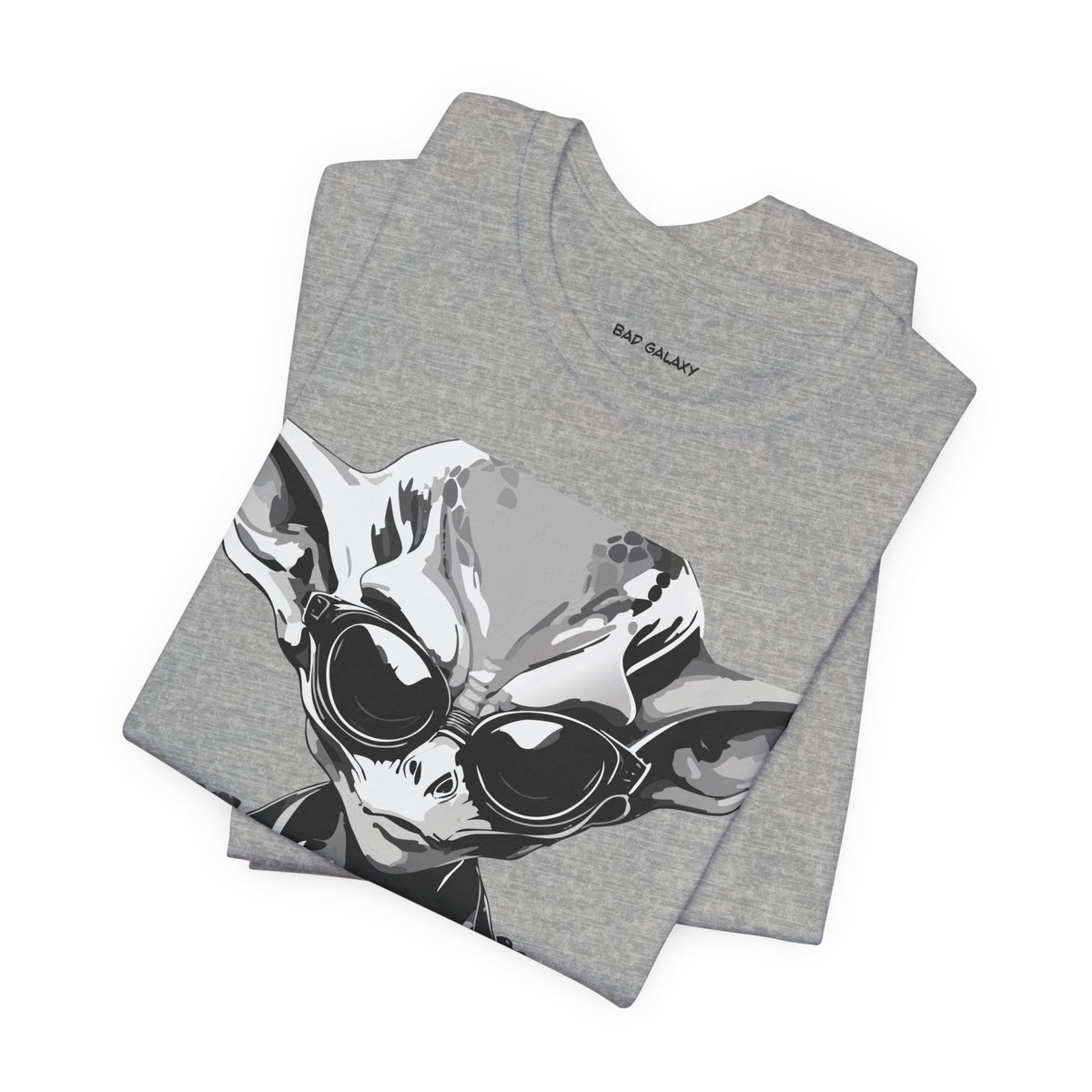 Alien Graphic Unisex Cotton Bella+Canvas Tee with Art Design b65